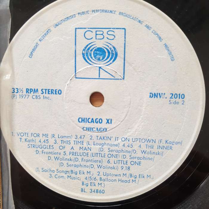 Chicago XI - Rhodesia/Zimbabwe (Very Rare)  Vinyl LP Record - Opened  - Very-Good+ Quality ...