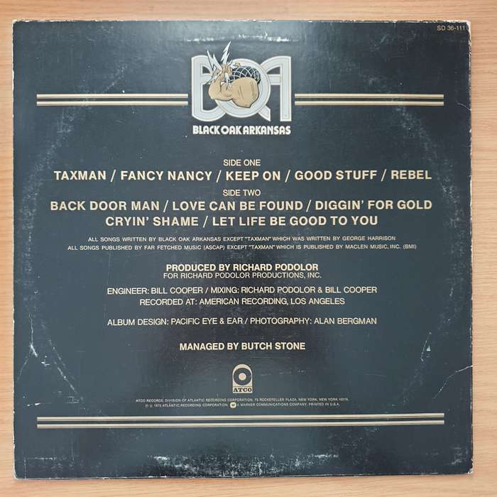 Black Oak Arkansas  Ain't Life Grand - Vinyl LP Record - Very-Good+ Quality (VG+) (verygoodplus)