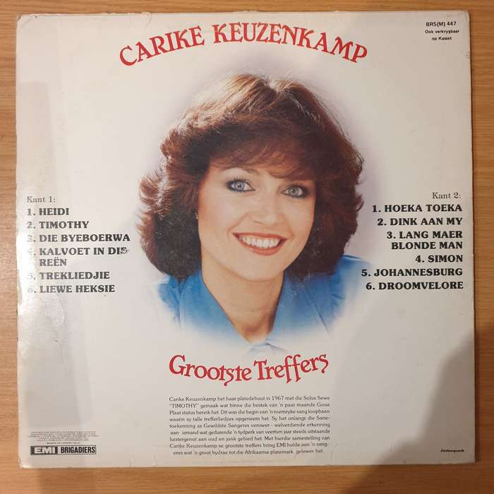 Carike Keuzenkamp - Grootste Treffers (Rhodesia/Zimbabwe) - Vinyl LP Record - Very-Good+ Quality ...