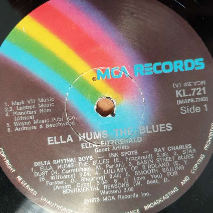 Ella Fitzgerald, The Delta Rhythm Boys, The Ink Spots, Ray Charles  Ella Hums The Blues - Viny...