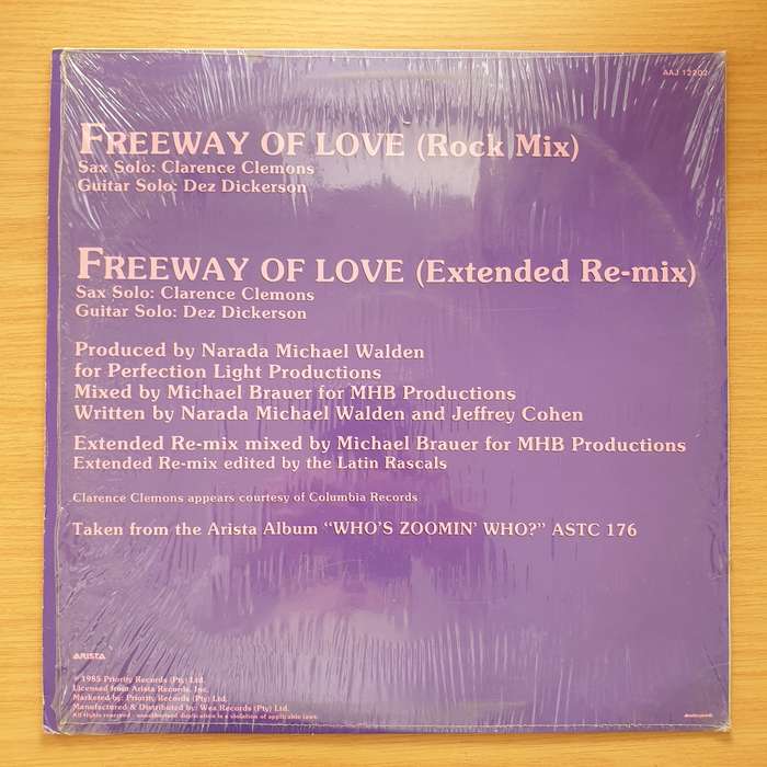 Aretha Franklin  Freeway Of Love - Vinyl LP Record - Very-Good+ Quality (VG+) (D) (verygoodplus)