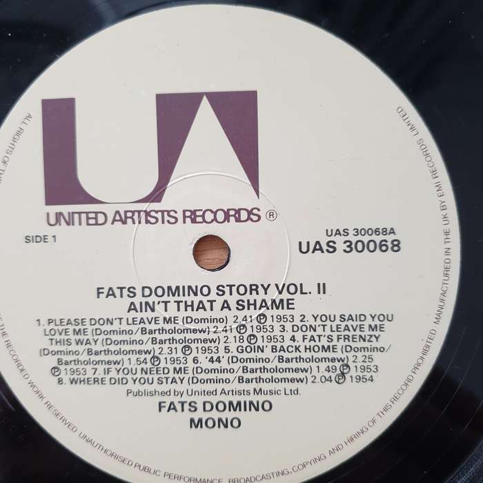 Fats Domino  Ain't That a Shame - Vinyl LP Record - Very-Good+ Quality (VG+) (verygoodplus)