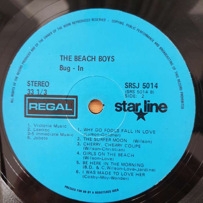The Beach Boys  Bug-In - Vinyl LP Record - Very-Good+ Quality (VG+)