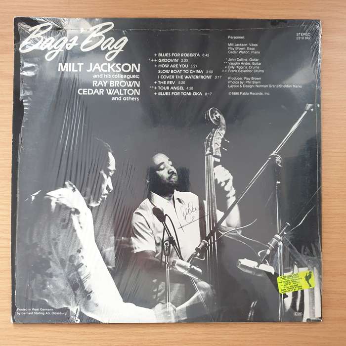 Milt Jackson  Bags' Bag - Vinyl LP Record - Very-Good+ Quality (VG+) (verygoodplus)