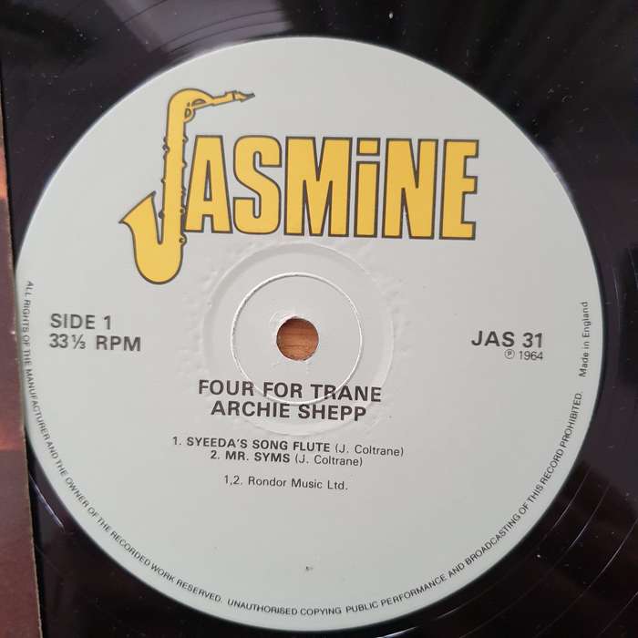 Archie Shepp  Four For Trane - Vinyl LP Record - Very-Good+ Quality (VG+) (verygoodplus)