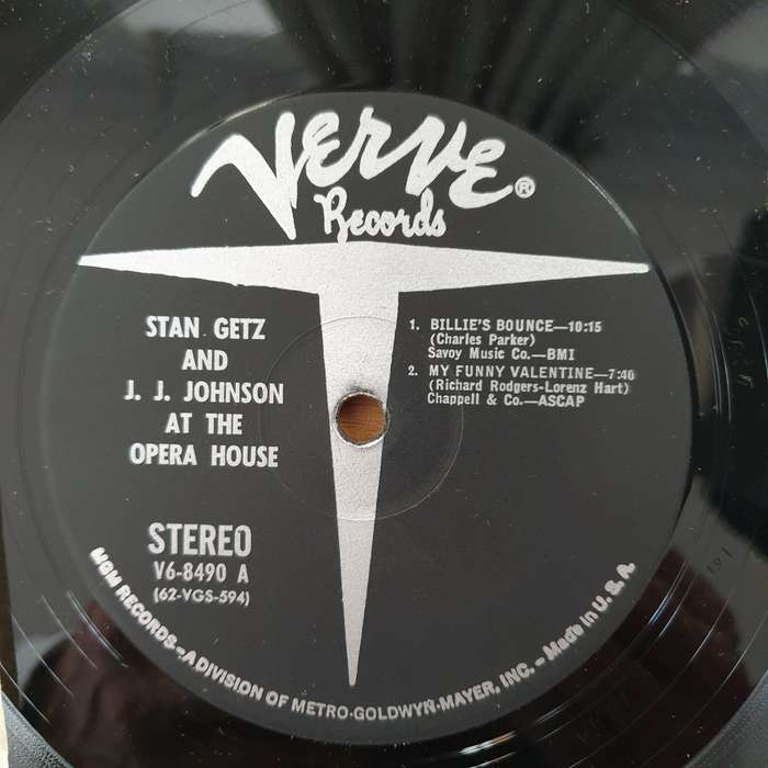 Stan Getz And J.J. Johnson  At The Opera House - Vinyl LP Record - Very-Good Quality (VG)  (ve...