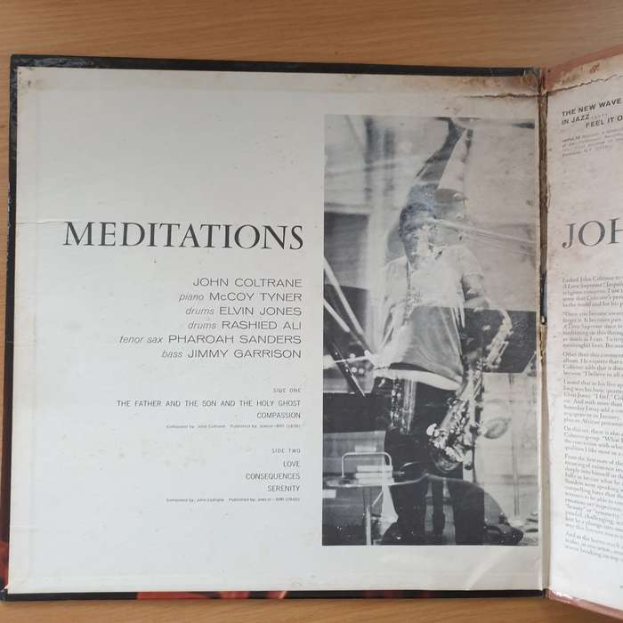 John Coltrane - Meditations - Vinyl LP Record - Very-Good+ Quality (VG+) (verygoodplus)