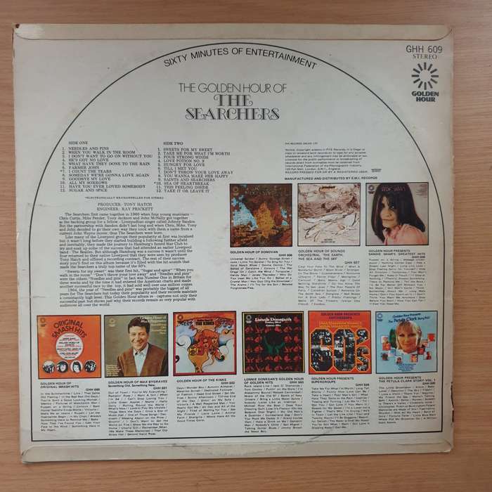 The Searchers - Golden Hour Of The Searchers - Vinyl LP Record - Very-Good+ Quality (VG+) (verygo...