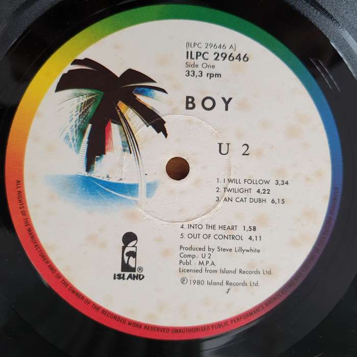U2  Boy -  Vinyl LP Record - Opened  - Very-Good+ Quality (VG+)
