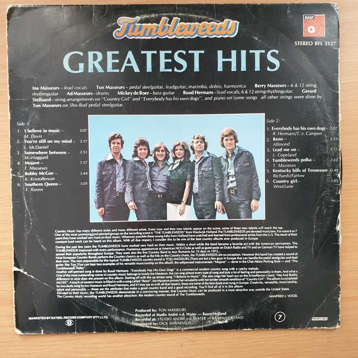 Tumbleweeds  Tumbleweeds - Vinyl LP Record - Very-Good Quality (VG)  (verry)