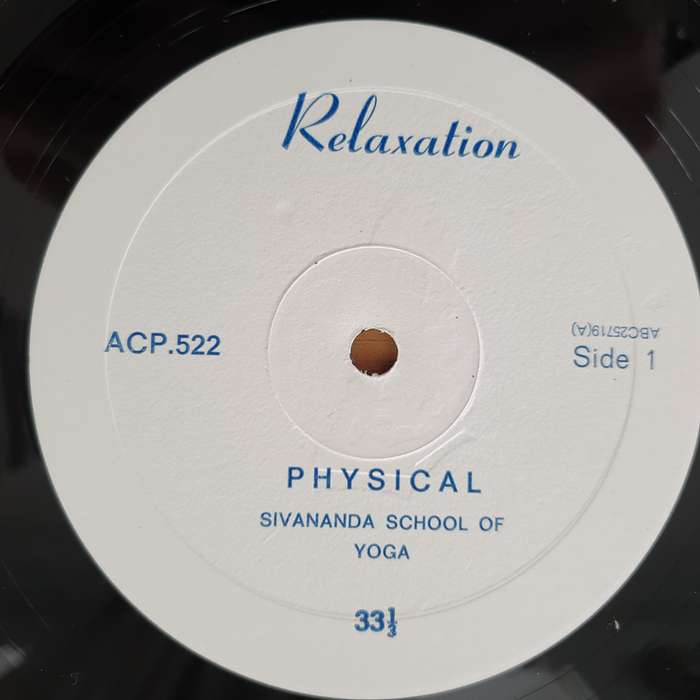 Relaxation - Physical and Mental - Sivanda School of Yoga Johannesburg - Vinyl LP Record - Very-G...