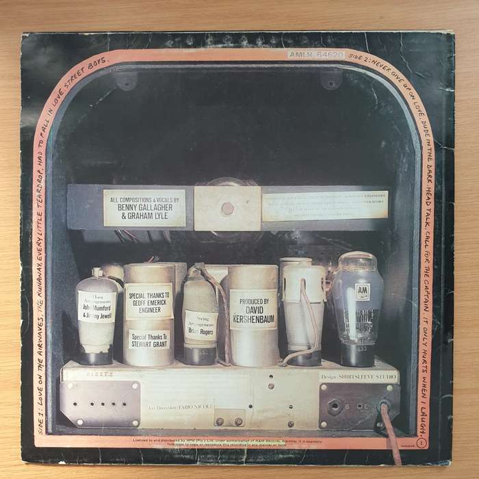 Gallagher & Lyle  Love On The Airwaves (With Lyrics) - Vinyl LP Record - Very-Good Quality (VG...