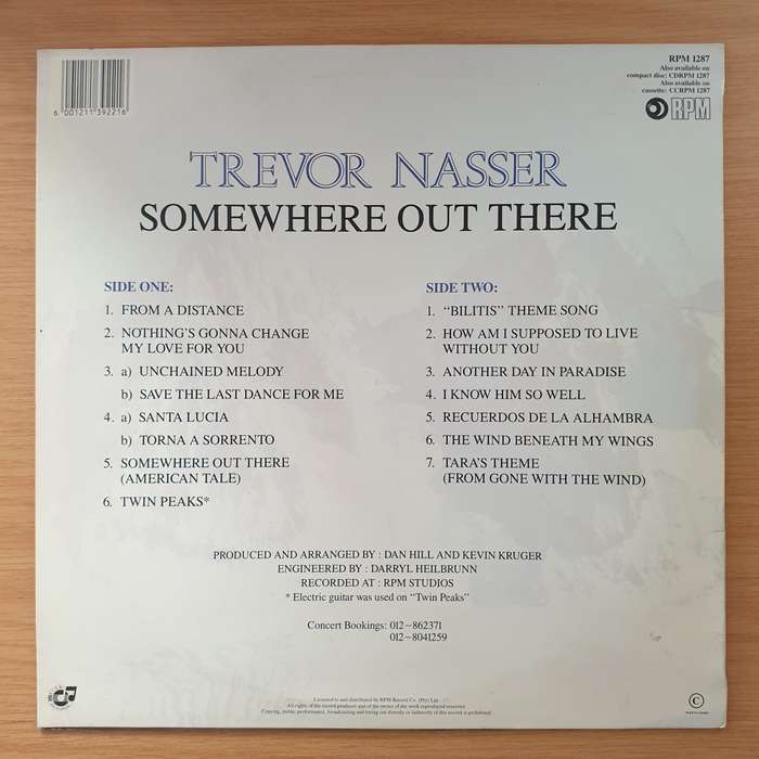 Trevor Nasser - Somewhere Out There (Featuring the Theme from Twin Peaks)  - Vinyl LP Record - Ve...