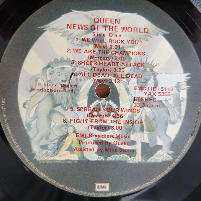 Queen  News Of The World - Vinyl LP Record - Very-Good Quality (VG)  (verry)