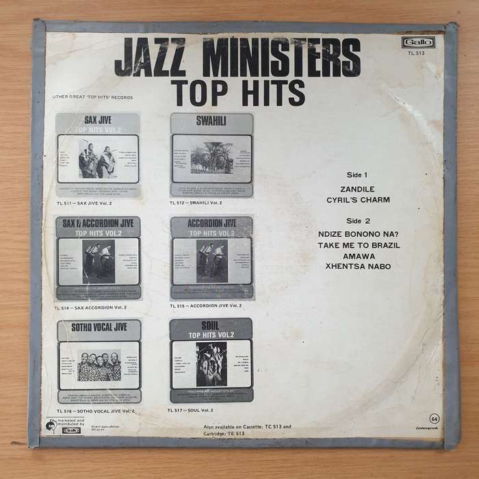 The Ministers  Jazz Ministers Top Hits - Vinyl LP Record - Good+ Quality (G+) (gplus)