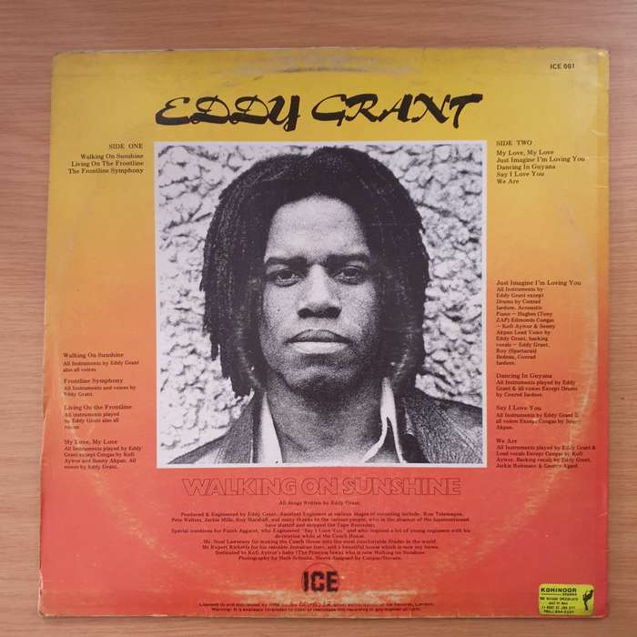 Eddy Grant  Walking On Sunshine - Vinyl LP Record - Very-Good Quality (VG)  (verry)