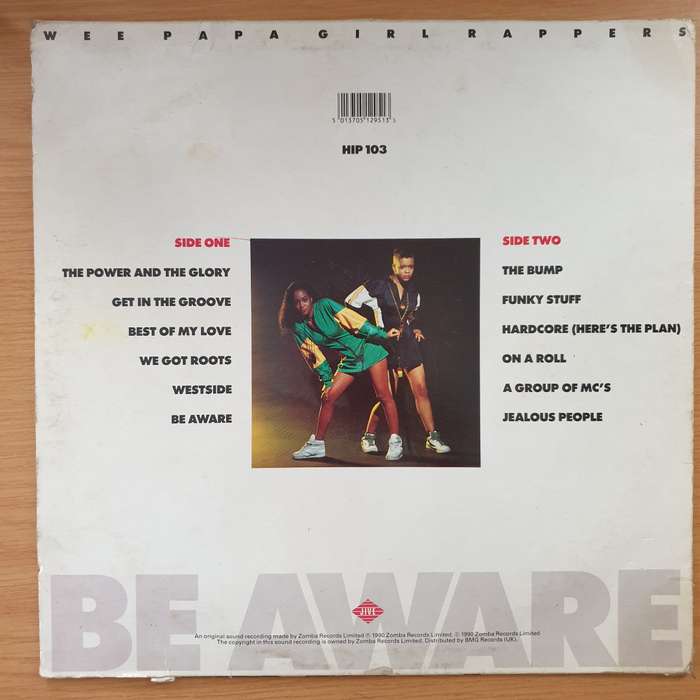 Wee Papa Girl Rappers  Be Aware - Vinyl LP Record - Very-Good Quality (VG)  (verry)