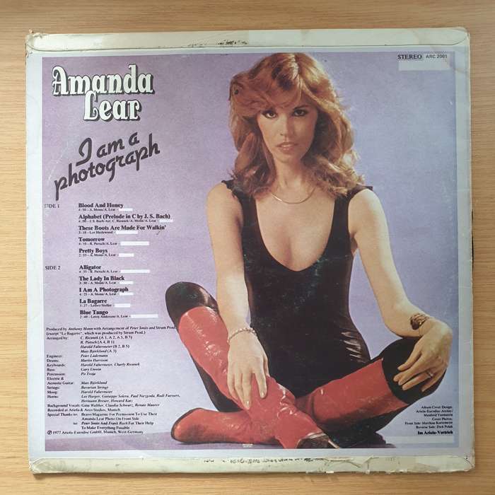 Amanda Lear  I Am A Photograph -  Vinyl LP Record - Very-Good+ Quality (VG+)