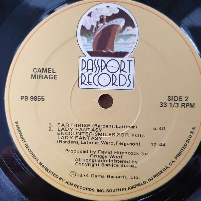 Camel  Mirage  -  Vinyl LP Record - Very-Good+ Quality (VG+)