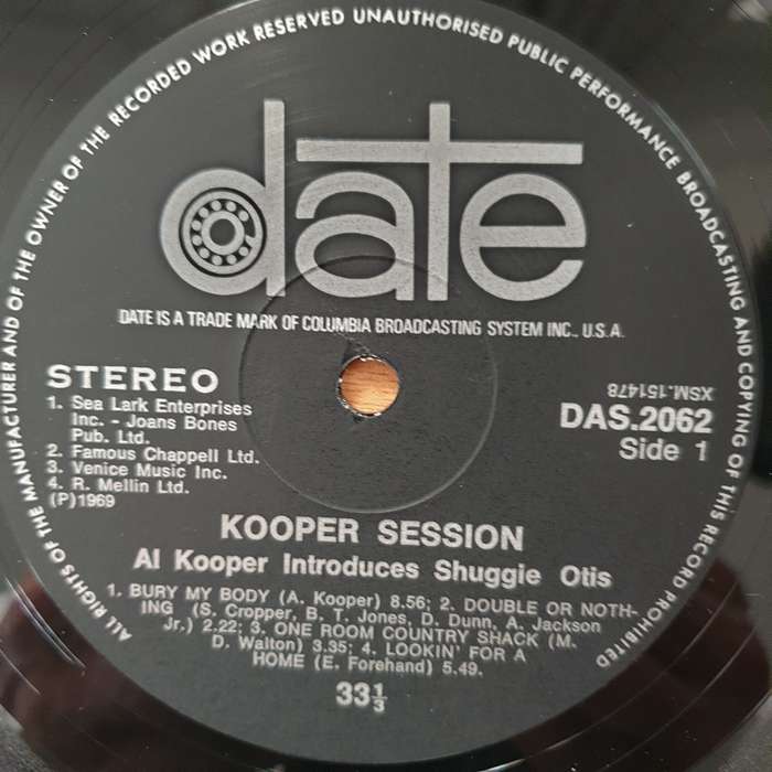 Al Kooper Introduces Shuggie Otis  Kooper Session - Vinyl LP Record - Very-Good+ (VG+)