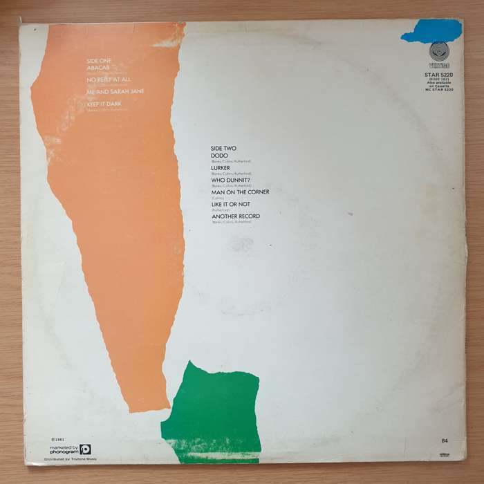 Genesis - ABACAB  - Vinyl LP Record - Very-Good- Quality (VG-) (verygoodminus)