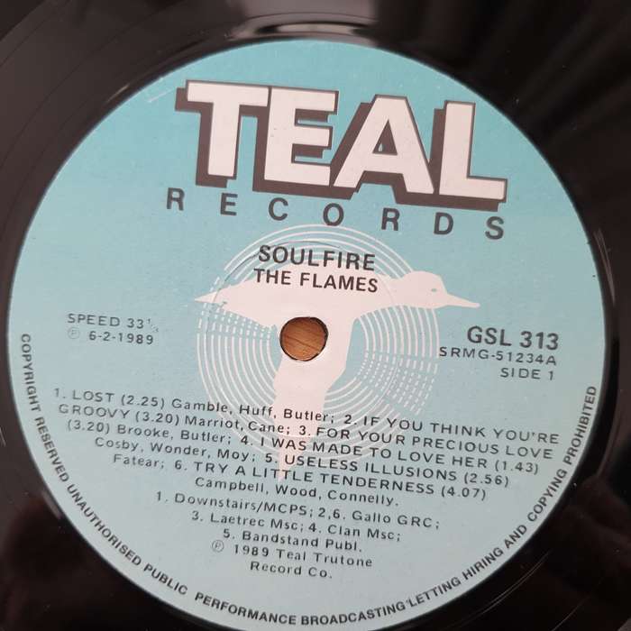 The Flames  Soulfire!! (GSL) - Vinyl LP Record  (VG+)