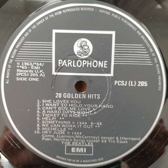 The Beatles  20 Golden Hits - Vinyl LP Record - Very-Good+ Quality (VG+) (verygoodplus)