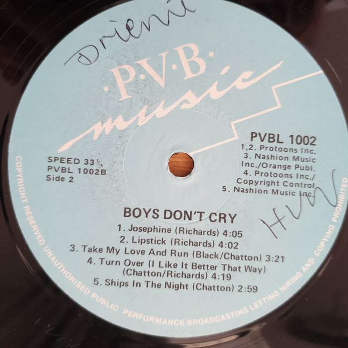 Boys Don't Cry  Boys Don't Cry - Vinyl LP Record - Very-Good+ Quality (VG+) (verygoodplus)