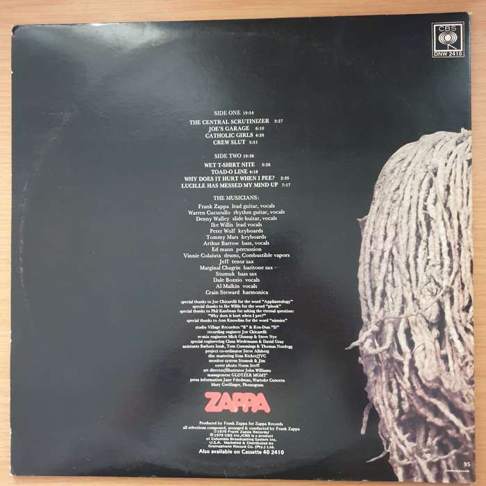 Frank Zappa  Joe's Garage Act I  Vinyl LP Record - Very-Good+ Quality (VG+) (verygoodplus)