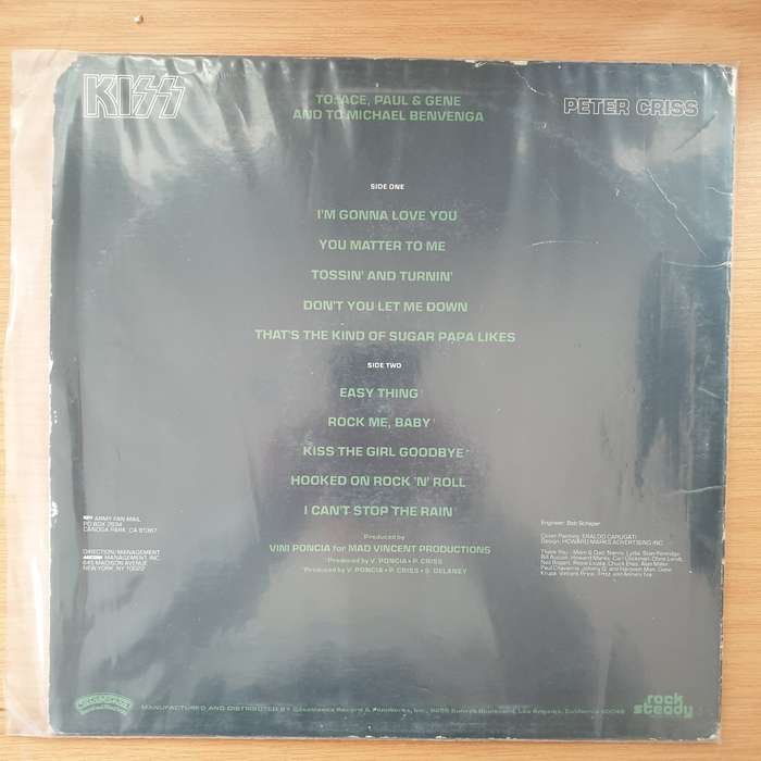 Kiss, Peter Criss  Peter Criss - Vinyl LP Record - Very-Good+ Quality (VG+) (verygoodplus)