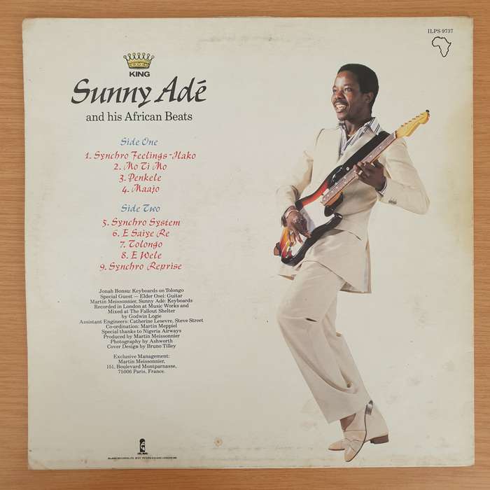 King Sunny Adé and His African Beats  Synchro System - Vinyl LP Record - Very-Good+ Quality (...