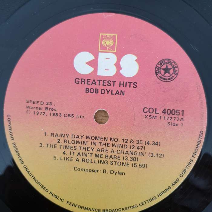 Bob Dylan  Bob Dylan's Greatest Hits (Star) - Vinyl LP Record - Very-Good Quality (VG) (verry)