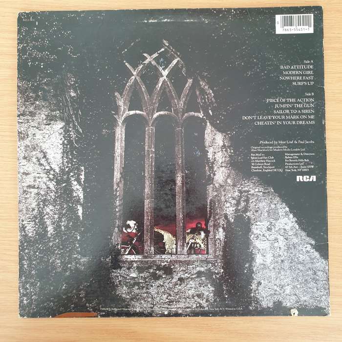 Meat Loaf  Bad Attitude - Vinyl LP Record - Very-Good+ Quality (VG+)