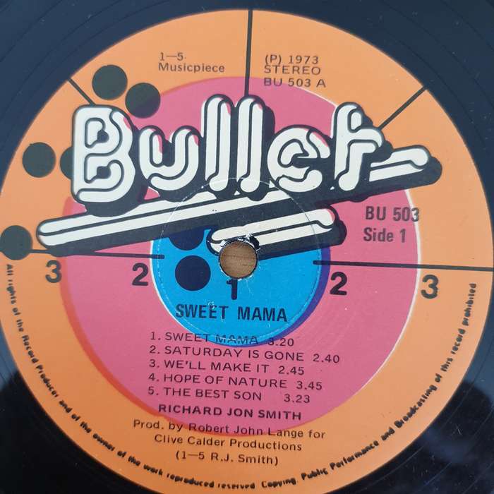 Richard Jon Smith  Sweet Mama - Vinyl LP Record - Very-Good Quality (VG)