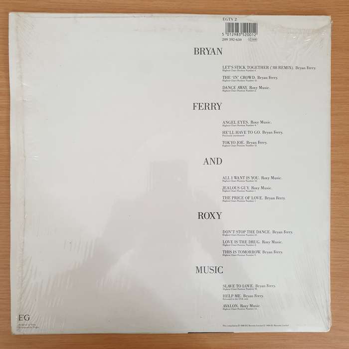 Bryan Ferry - The Ultimate Collection With Roxy Music - Vinyl LP Record - Very-Good+ Quality (VG+)