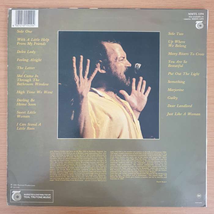Joe Cocker  The Best Of Joe Cocker - Vinyl LP Record - Very-Good Quality (VG) (verry)