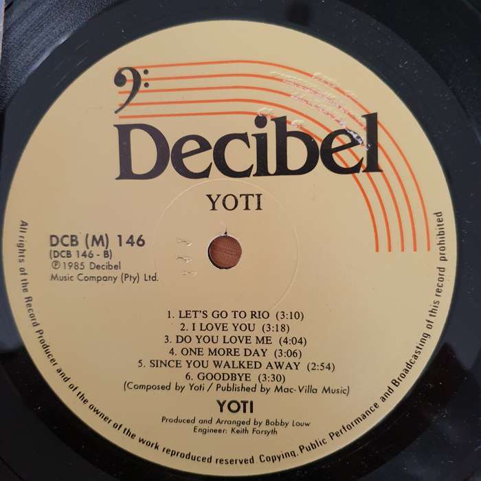Yoti - Yoti - Autographed - Vinyl LP Record - Very-Good+ Quality (VG+)