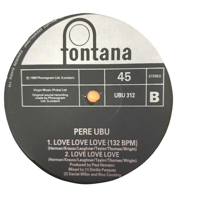 Pere Ubu  Love Love Love - Vinyl LP Record - Very-Good+ Quality (VG+) (verygoodplus)