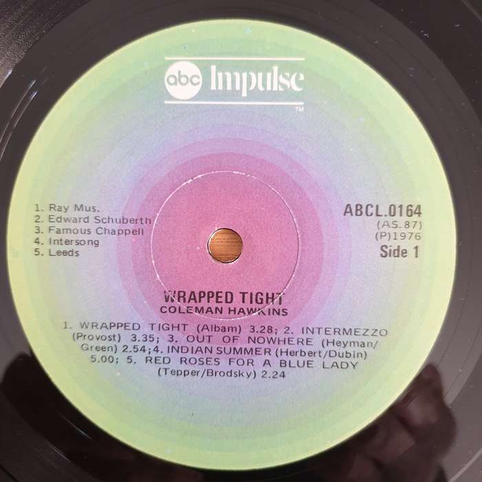 Coleman Hawkins  Wrapped Tight - Vinyl LP Record - Very-Good+ Quality (VG+) (verygoodplus) (D)