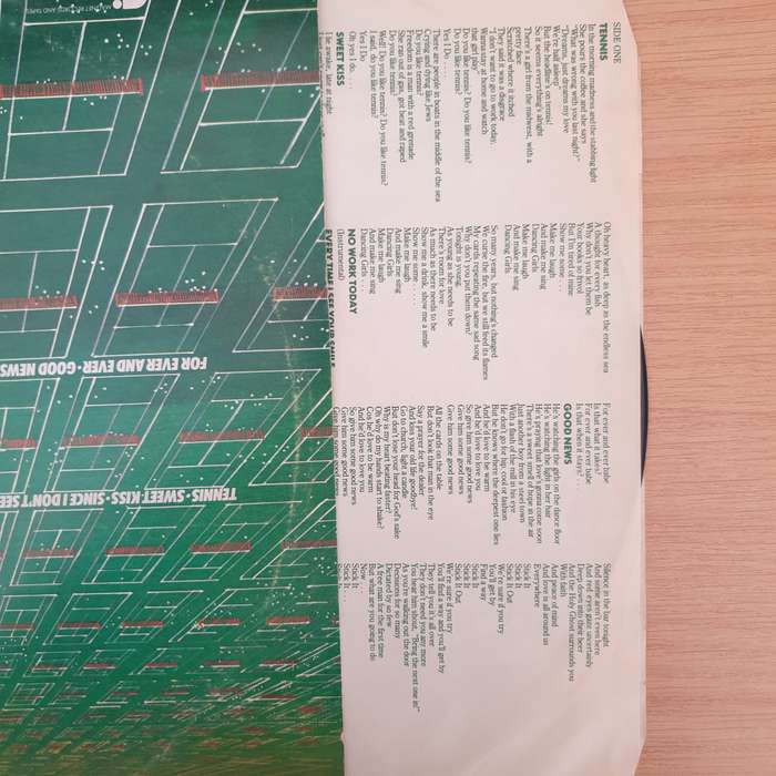 Chris Rea  Tennis (with Lyrics Inner) - Vinyl LP Record - Very-Good+ Quality (VG+) (verygoodpl...