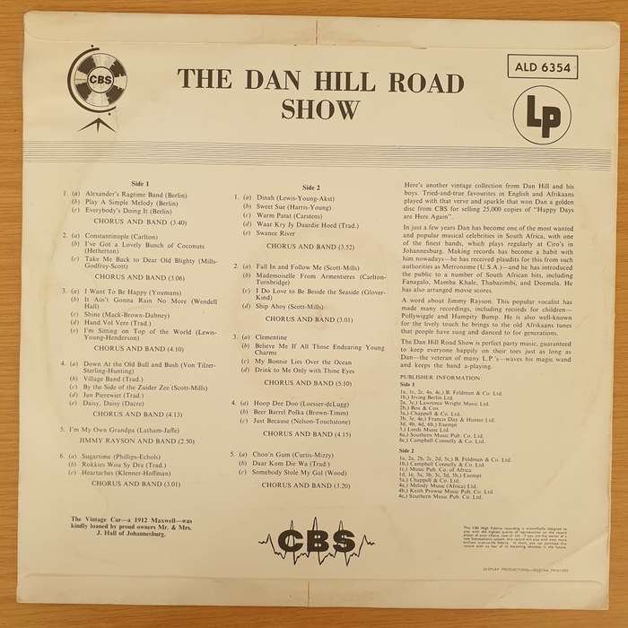 The Dan Hill Road Show - Dan Hill , Jimmy Rayson  Vinyl LP Record - Very-Good+ Quality (VG+) (...