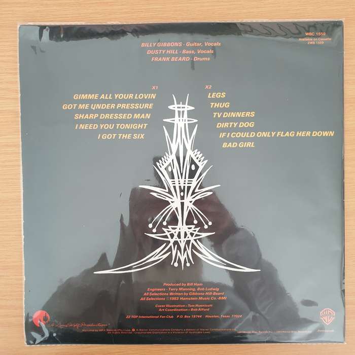 ZZ Top  Eliminator - Vinyl LP Record - Very-Good+ Quality (VG+) (verygoodplus)