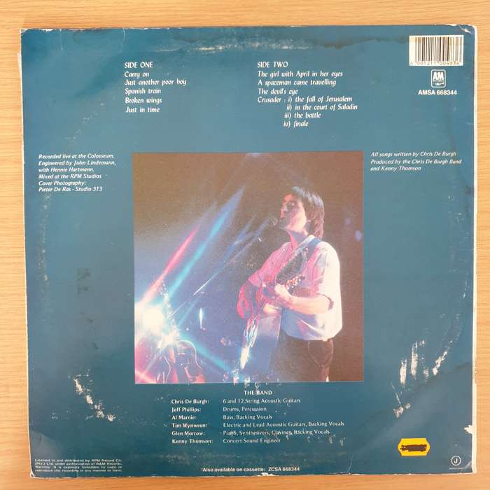 Chris De Burgh - Live in South Africa  Vinyl LP Record - Very-Good+ Quality (VG+) (verygoodplus)