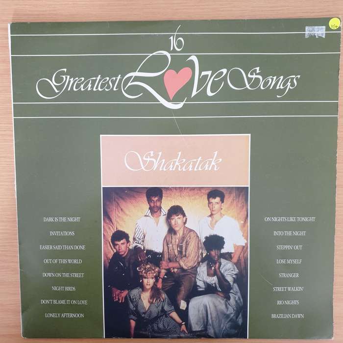 Shakatak - 16 Greatest Love Songs  Vinyl LP Record - Very-Good+ Quality (VG+) (verygoodplus)