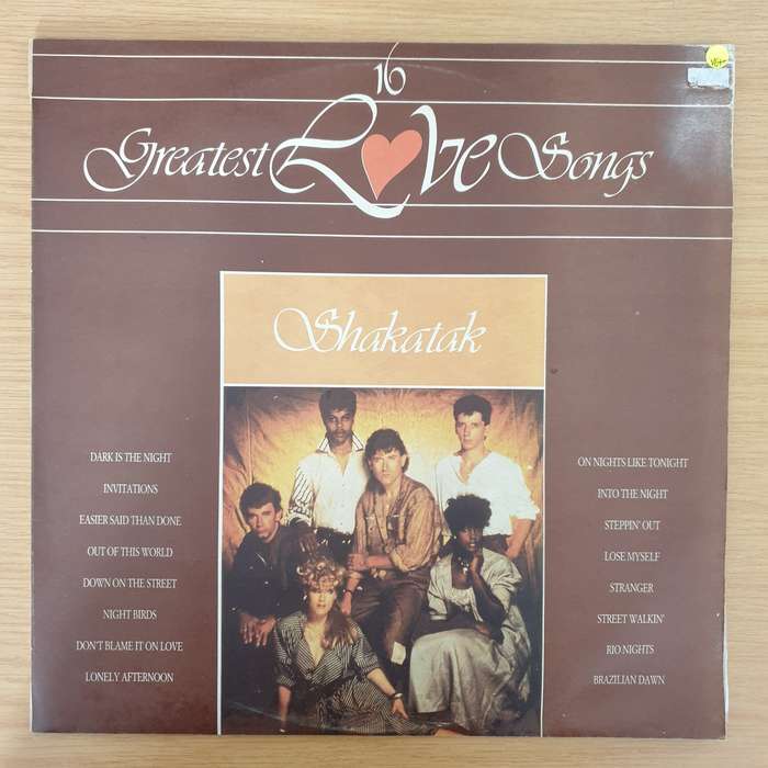 Shakatak - 16 Greatest Love Songs  Vinyl LP Record - Very-Good+ Quality (VG+) (verygoodplus)