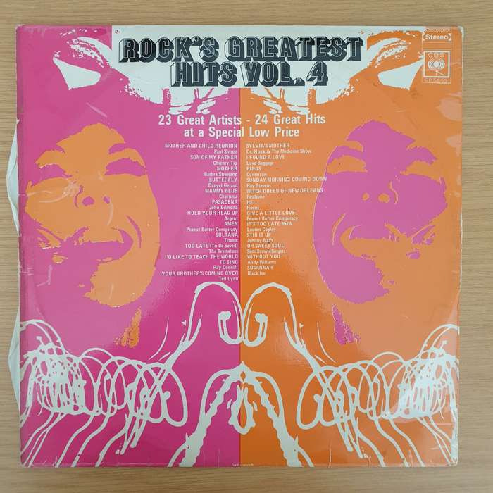 Rocks Greatest Hits - Original Artists - Vol 4 - 24 Fantastic Hit - Vinyl LP Record - Very-Good- ...