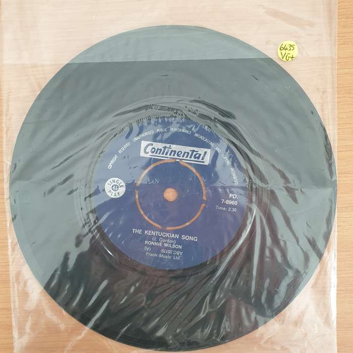 Ronnie Wilson  The Kentuckian Song - Vinyl 7" Record - Very-Good+ Quality (VG+) (verygoodplus7)