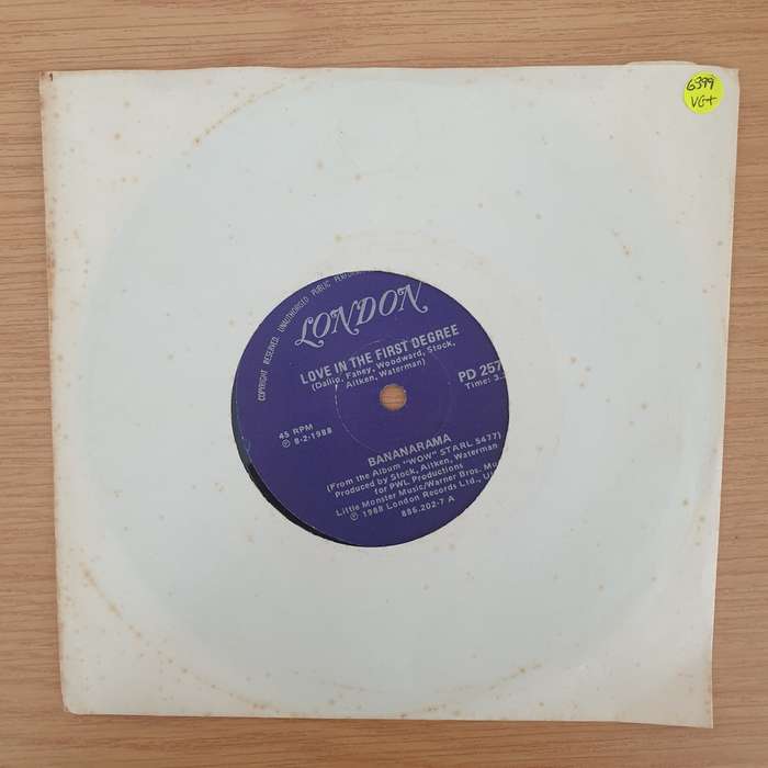 Bananarama  Love In The First Degree - Vinyl 7" Record - Very-Good+ Quality (VG+) (verygoodplus7)