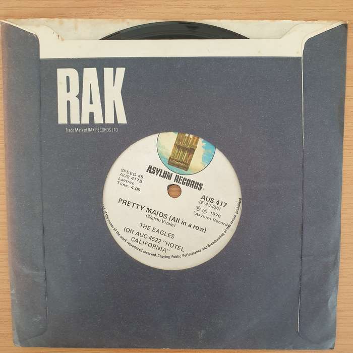 Eagles  Hotel California - Vinyl 7" Record - Very-Good Quality (VG)  (verry7)