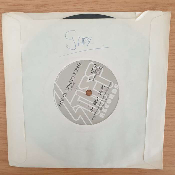 The Belle Stars  The Clapping Song - Vinyl 7" Record - Very-Good+ Quality (VG+) (verygoodplus7)